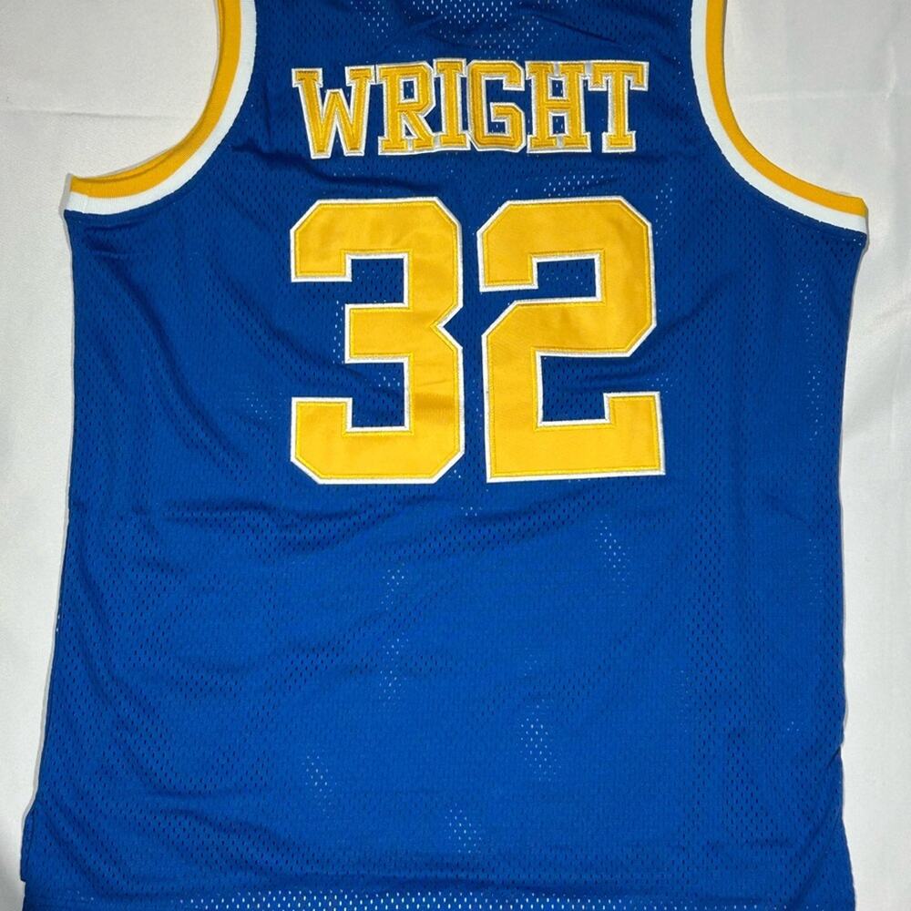 Monica Wright Blue Basketball Jersey By Headgear Classics Size L MSRP $125